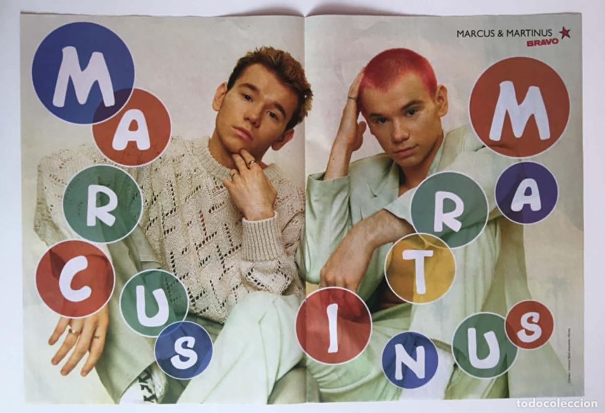 Coleccionismo de carteles: Marcus & Martinus / Doja Cat Original Double-Sided Poster A3 - Bravo Magazine Bulgaria Music