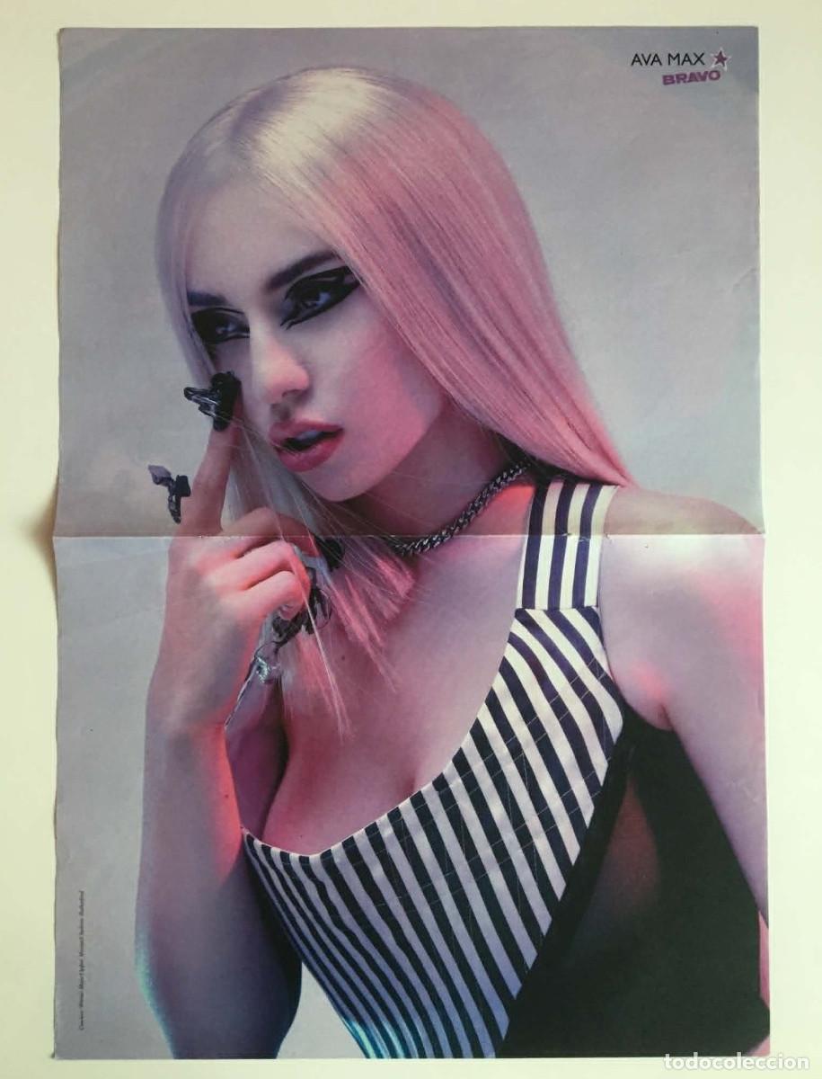 Coleccionismo de carteles: Ava Max / Doja Cat Original Double-Sided Poster A3 - Bravo Magazine Bulgaria Music