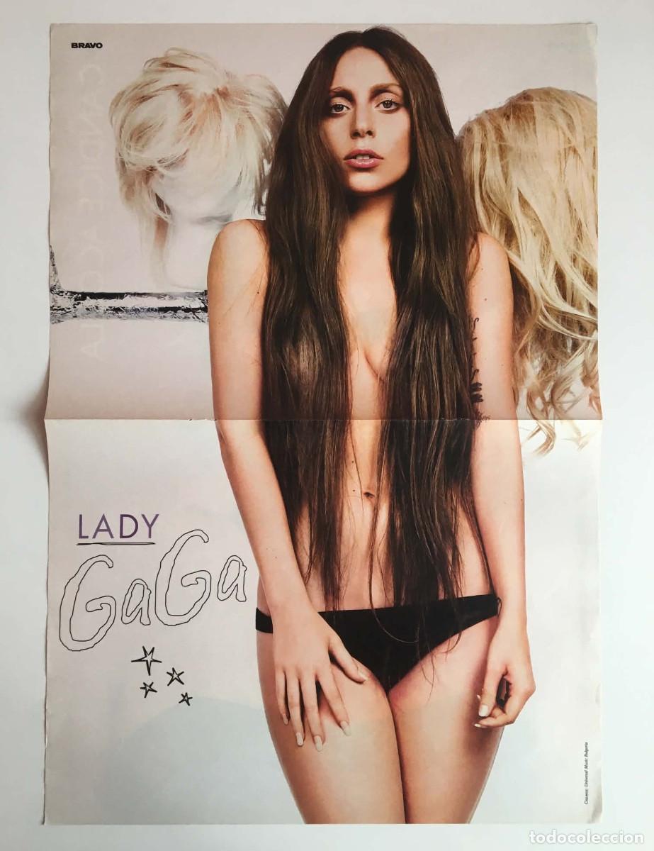 Coleccionismo de carteles: Lady Gaga / Candice Accola Double-Sided Vintage Poster A3 &ndash; Bravo Magazine Bulgaria Music TV Series