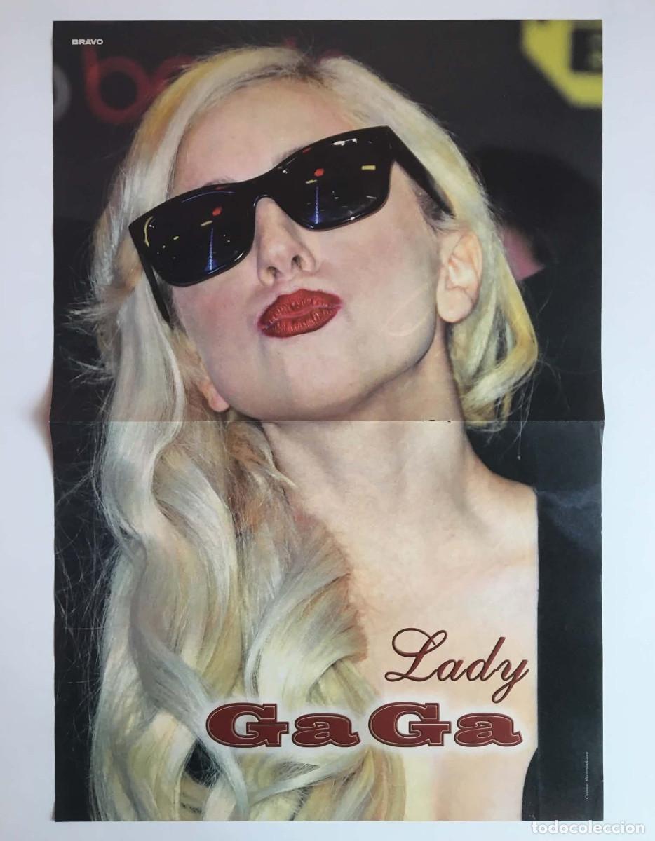 Coleccionismo de carteles: Lady Gaga / Pretty Little Liars Vintage Double-Sided Poster A3 - Bravo Magazine Bulgaria Music TV