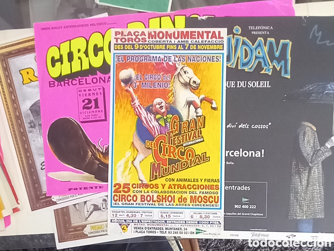 Coleccionismo de carteles: 5 carteles de Circo , a&ntilde;os 80 y 2015