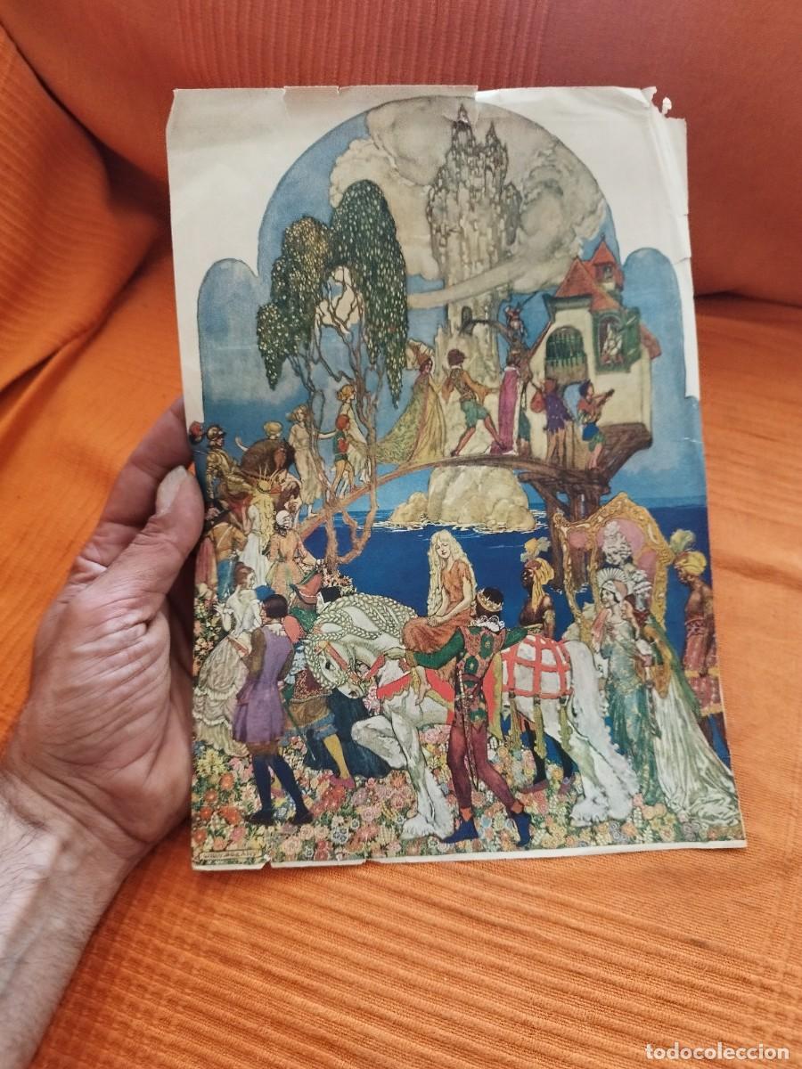 Coleccionismo de carteles: Hoja de revista reproducci&oacute;n de Castles in Spain = castillos en Espa&ntilde;a. Willy Pog&aacute;ny.
