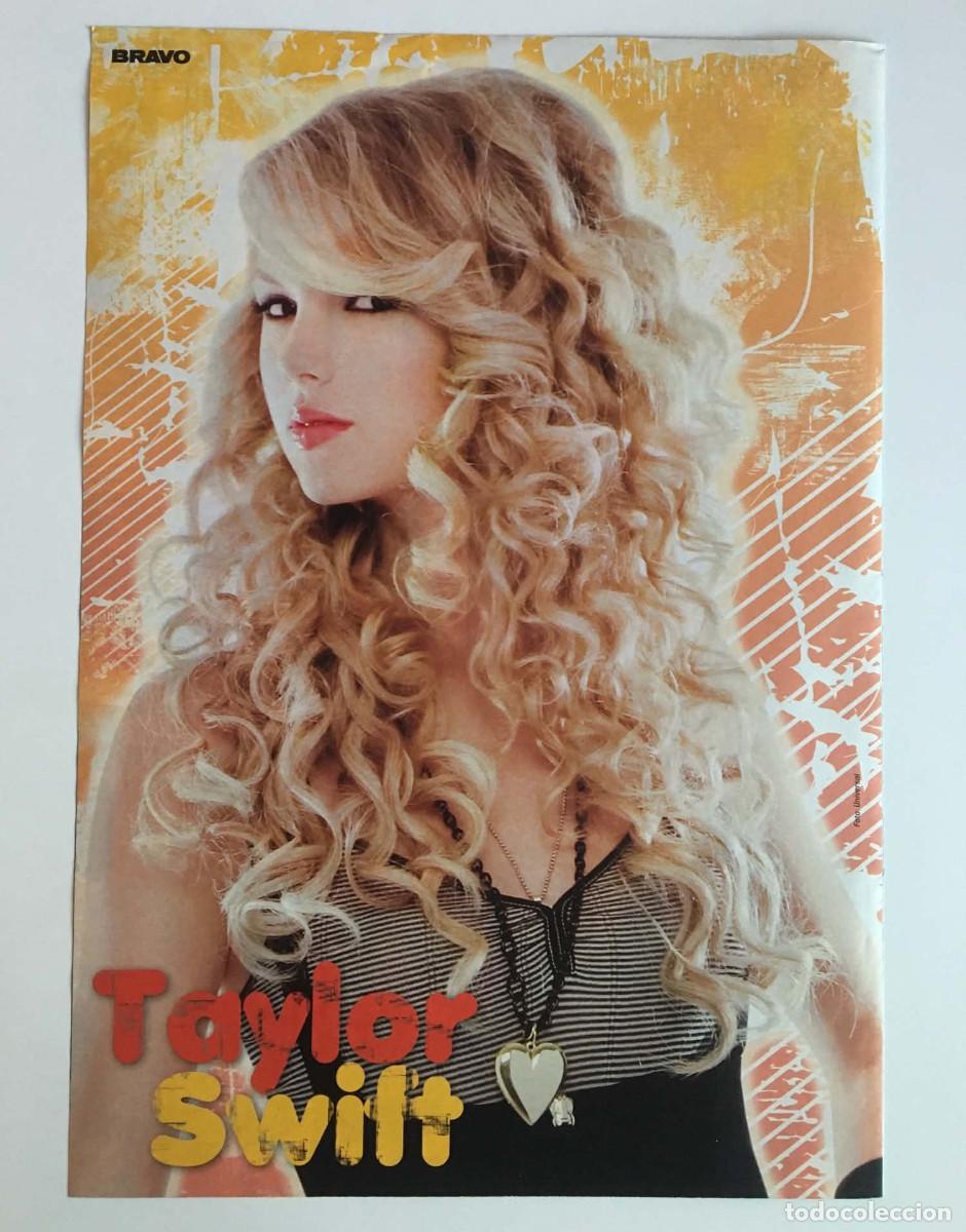 Coleccionismo de carteles: Taylor Swift Vintage Fearless Era Curls Original Poster A4 - Bravo Magazine Germany Music