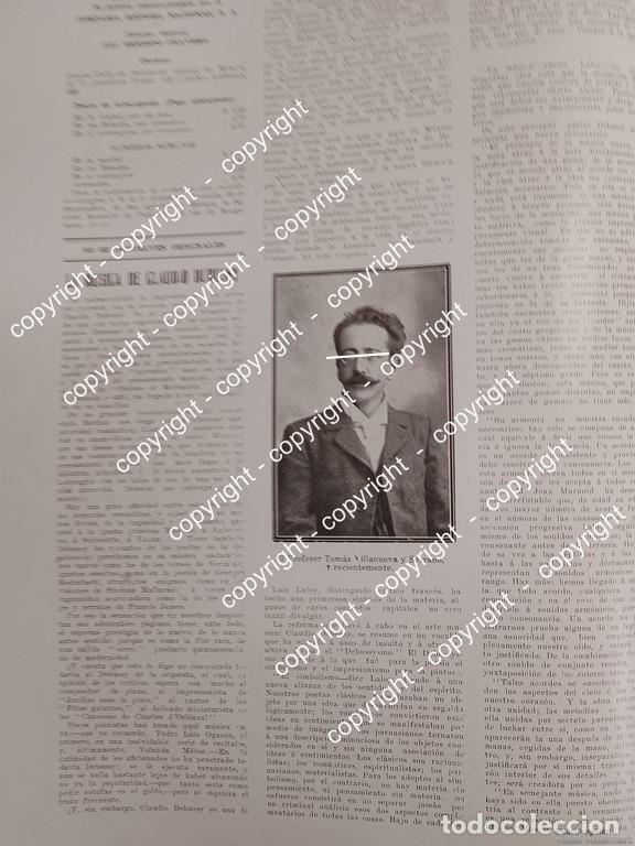 Collezionismo di affissi: AFICHE ANTIGUO. MUERE TOMAS VILLANUEVA SERRANO 1912 (NOTA) MAESTROS