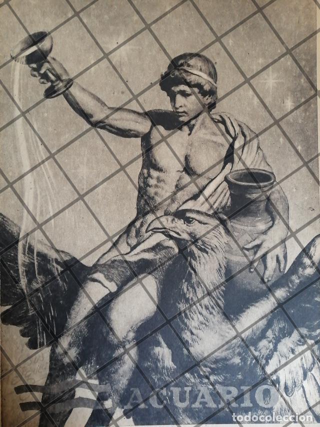 Colecionismo de cartazes: FOTO GRABADO ANTIGUO DE JESUS HELGUERA, SIGNO ACUARIO 1956