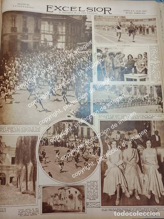 Coleccionismo de carteles: AFICHE ANTIGUO. MARATON DEL D.F 1932 VALENTIN GONZALEZ AVILA.