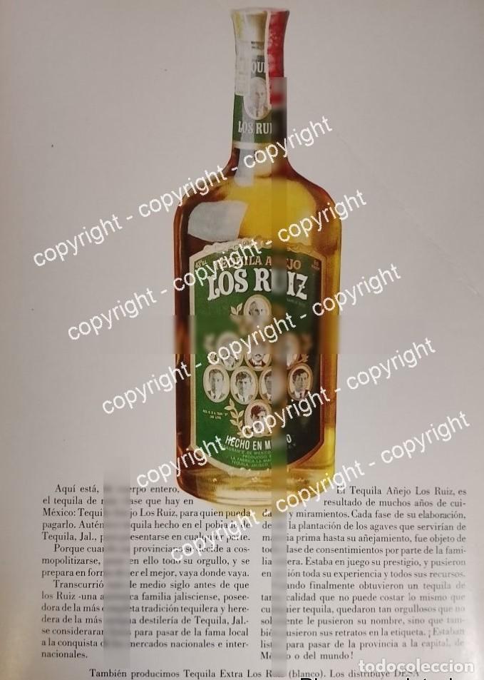 Poster collecting: Cartel publicitario retro TEQUILA LOS RUIZ 1967 /4