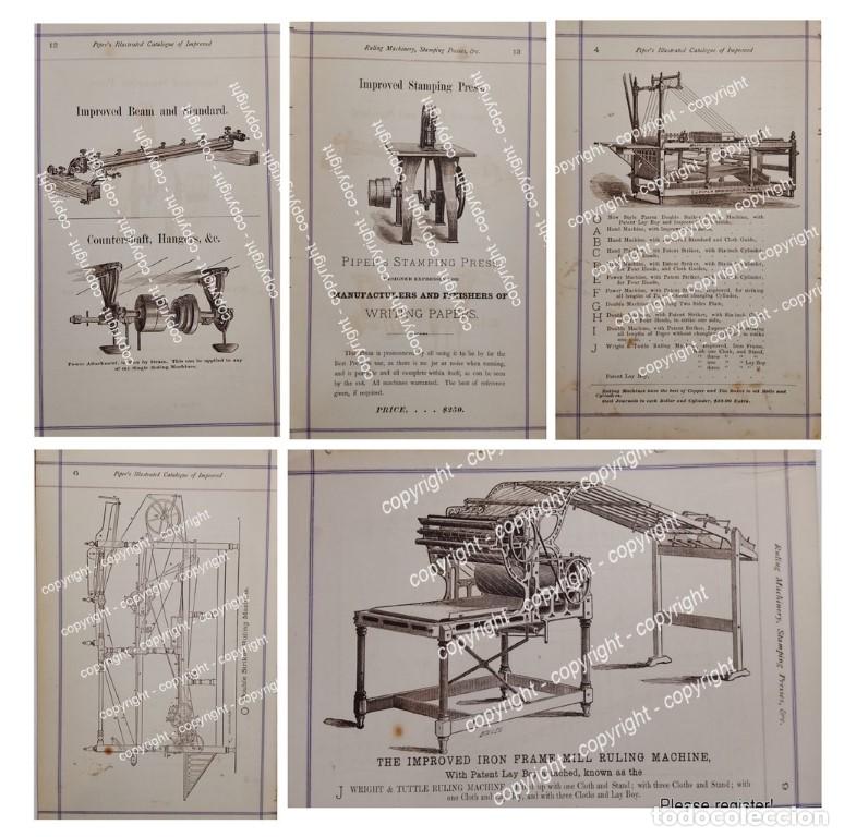 Poster collecting: Carteles publicitarios retro Maquinaria para papel 1879