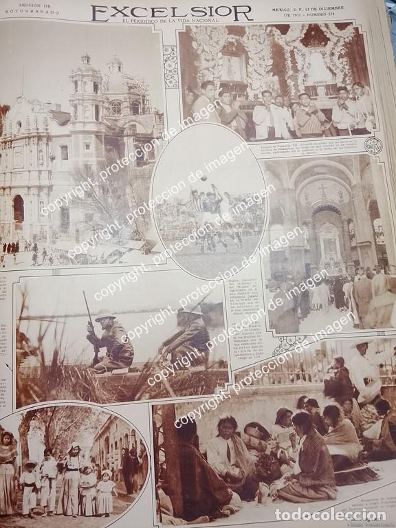 Poster collecting: AFICHE ANTIGUO. PEREGRINOS A BASILICA DE GUADALUPE Y MAS 1931 IGLESIAS