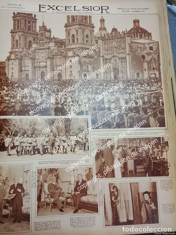 Poster collecting: PORTADA ANTIGUA. DESFILE CATEDRAL D.F Y PASCUAL ORTIZ RUBIO 1931 /LDM IGLESIAS