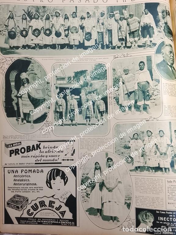Poster collecting: AFICHE ANTIGUO. EL PADRE CANUTO FLORES E INDIGENAS, TLALNEPANTLA 1931 /LDM