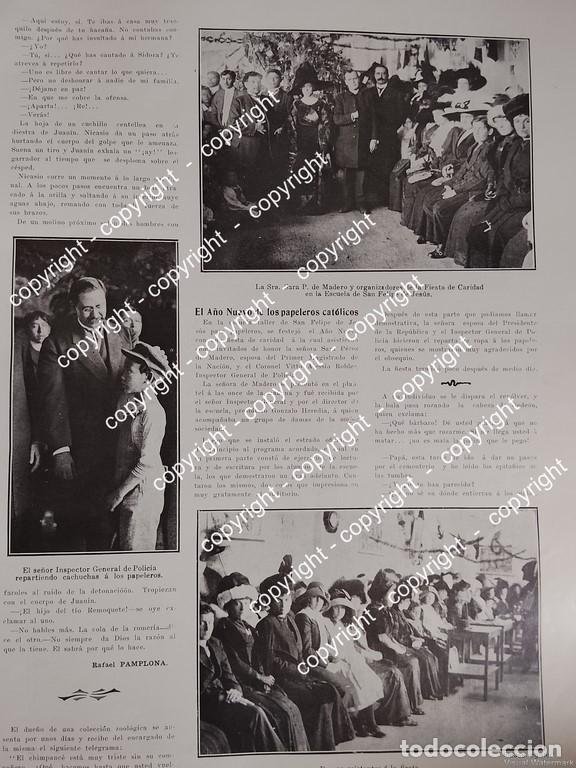 Poster collecting: NOTA DE PRENSA ANTIGUA. SARA PEREZ DE MADERO, ESCUELA SAN FELIPE DE JESUS 1912. /ESCUELAS