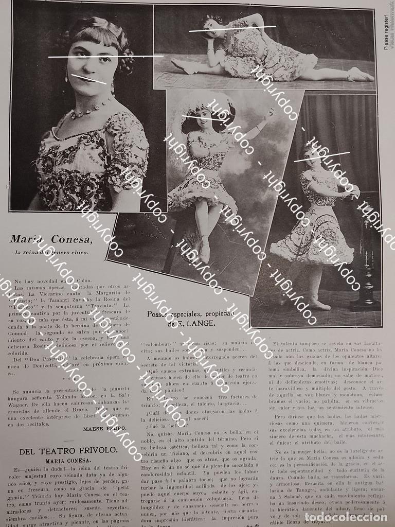 Colecionismo de cartazes: NOTA DE PRENSA ANTIGUA. LA ACTRIZ MARIA CONESA /ARTISTAS /TEATRO