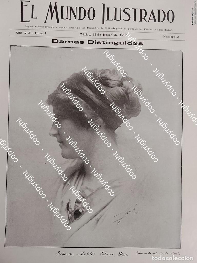 Colecionismo de cartazes: AFICHE ANTIGUO. MATILDE VELAZCO RUS /FOTOGRAFIA DE MARTIN ORTIZ (MACK) 1912 ASM