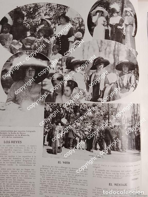 Colecionismo de cartazes: AFICHE ANTIGUO. DAMAS RICAS FIESTA DE CARIDAD EN LA ALAMEDA 1912 ASM LDM