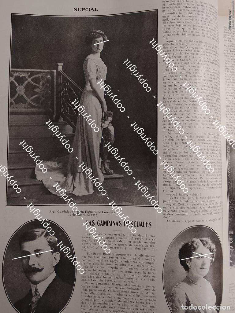 Colecionismo de cartazes: AFICHE ANTIGUO. BODA. GUADALUPE GARCIA ELGUERO 1912 /ASM