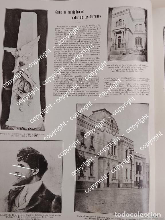 Colecionismo de cartazes: AFICHE ANTIGUO. ALFREDO HIJAR Y HARO Y SUS OBRAS 1912 /ARQUITECTOS