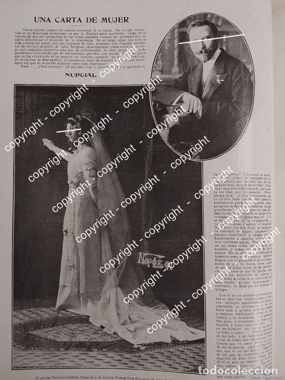Colecionismo de cartazes: AFICHE ANTIGUO. BODA DE NEMESIO GARCIA NARANJO 1912 /POLITICOS ESCRITORES