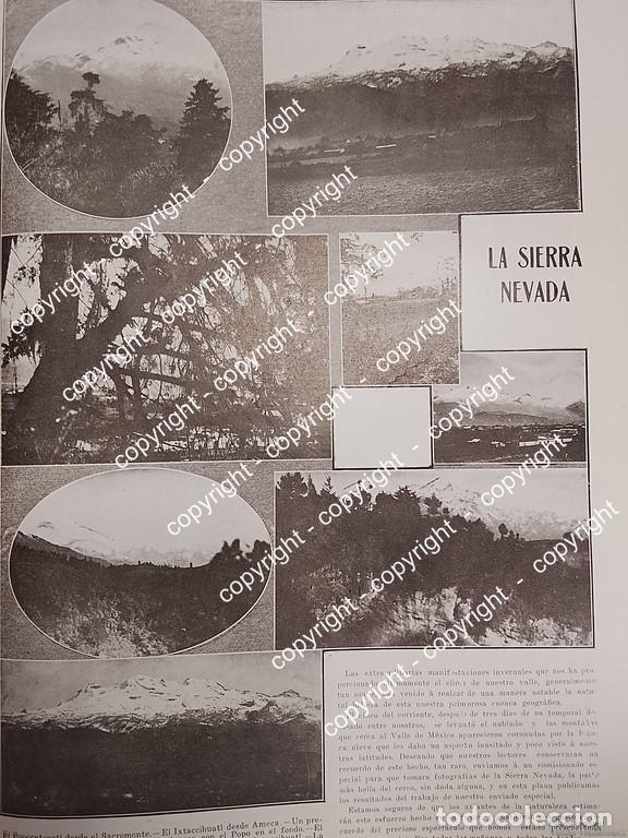 Collectionnisme d'affiches: AFICHE ANTIGUO. EL POPOCATEPETL E IXTACCIHUATL DE TOLUCA 1912 / LDM