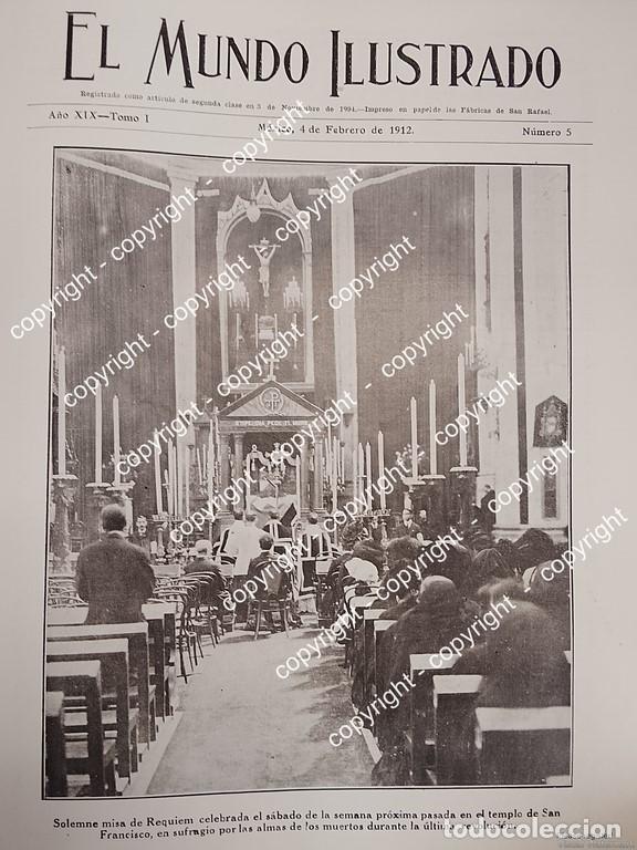 Collectionnisme d'affiches: AFICHE ANTIGUO. TEMPLO DE SAN FRANCISCO D.F 1912 /IGLESIAS, LDM