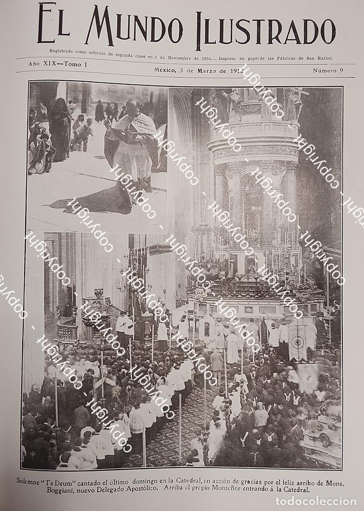 Collectionnisme d'affiches: PORTADA ANTIGUA. MISA EN CATEDRAL POR MONSE&Ntilde;OR MEGGIANI 1912 /IGLESIAS