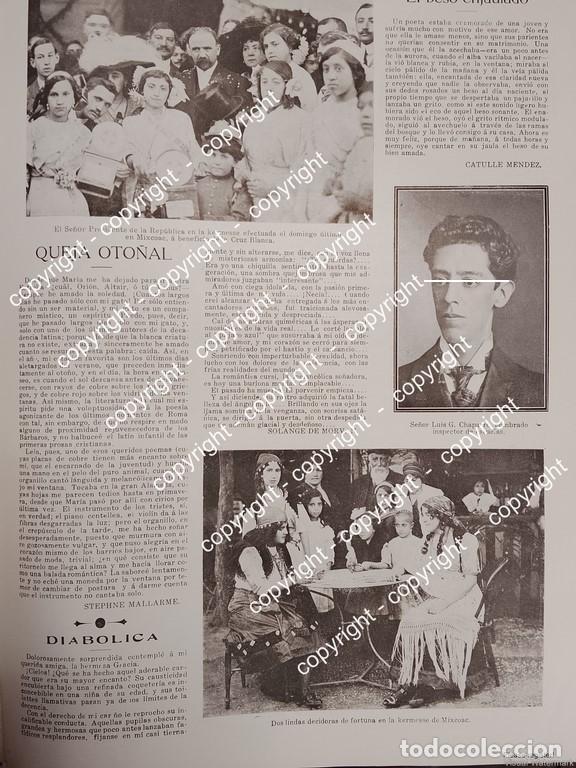 Collectionnisme d'affiches: AFICHE ANTIGUO. KERMESSE BENEFICIO DE LA CRUZ BLANCA Y FRANCISCO I MADERO 1912 / FESTIVALES
