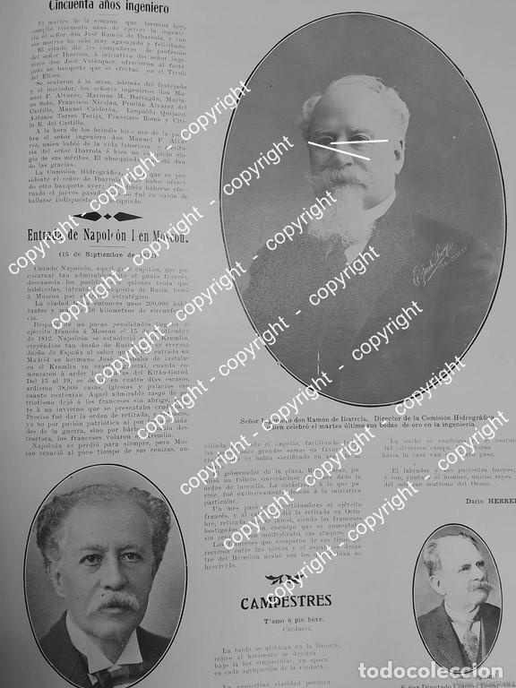 Collectionnisme d'affiches: AFICHE ANTIGUO. ING. RAMON DE IBARROLA / 1912 ARQUITECTOS