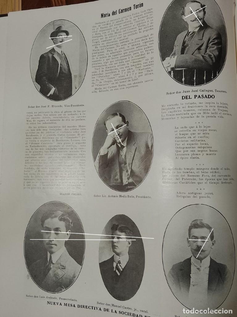 Collectionnisme d'affiches: AFICHE ANTIGUO. MESA DIRECTIVA SOCIEDAD DE AUTORES MEXICO 1912 / ESCRITORES