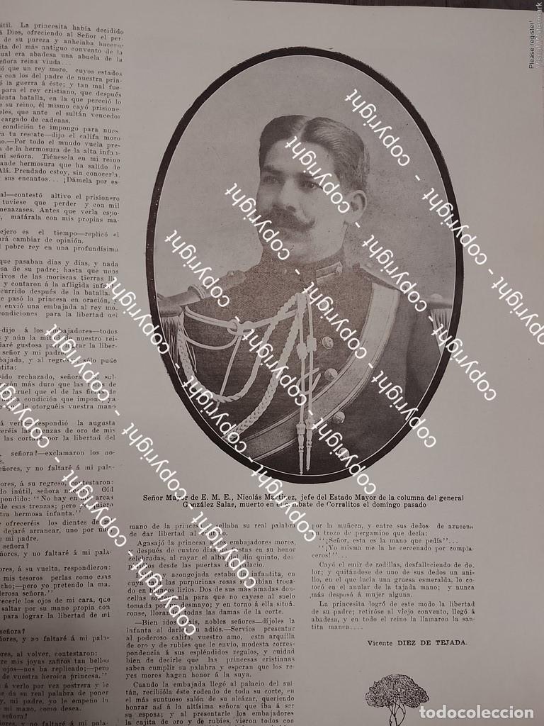 Collectionnisme d'affiches: AFICHE ANTIGUO. MUERE EL MAYOR.NICOLAS MARTINEZ 1912 CORRALITOS /MILITARES