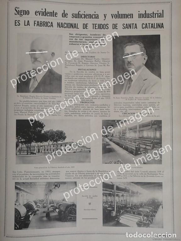 Collectionnisme d'affiches: AFICHE ANTIGUO, FABRICA DE FRAZADAS SANTA CATALINA, PERU 1936
