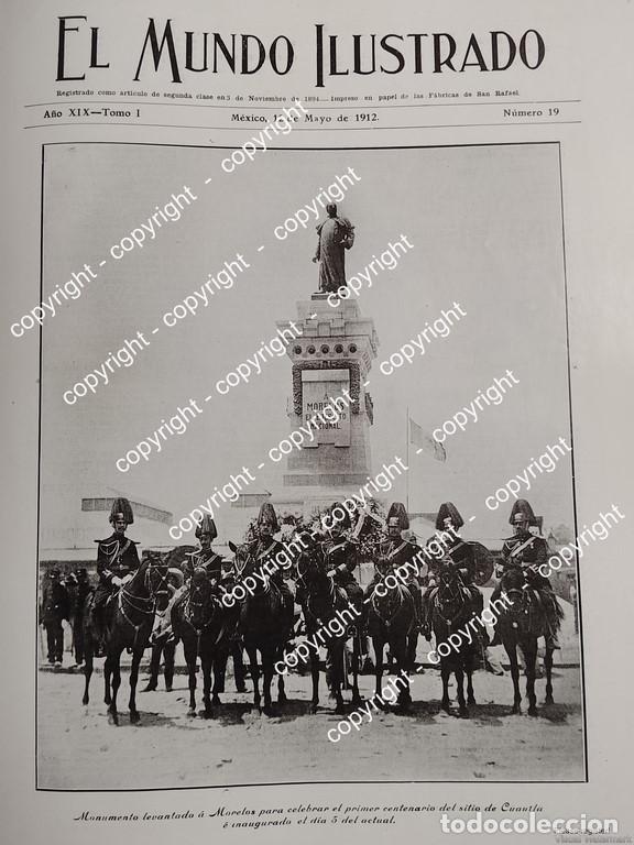 Collectionnisme d'affiches: PORTADA ANTIGUA. INAUGURAN MONUMENTO A MORELOS EN CUAUTLA 1912 LDM