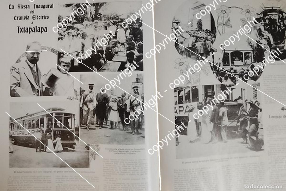 Collectionnisme d'affiches: AFICHE ANTIGUO. FRACISCO I MADERO INAUGURA EL TRANVIA EN IZTAPALAPA 1912 LDM