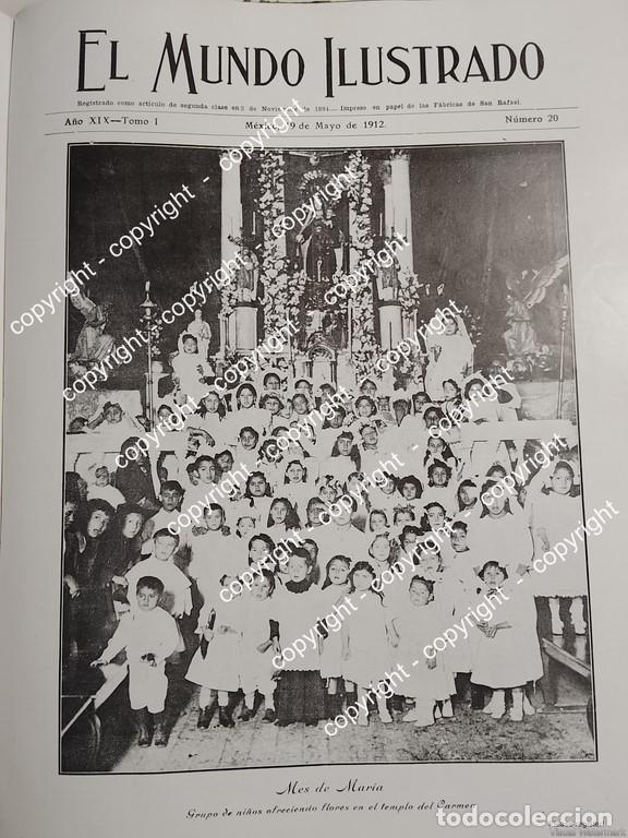 Collectionnisme d'affiches: PORTADA ANTIGUA. NI&Ntilde;OS EN EL TEMPLO DEL CARMEN D.F 1912 /IGLESIAS LDM