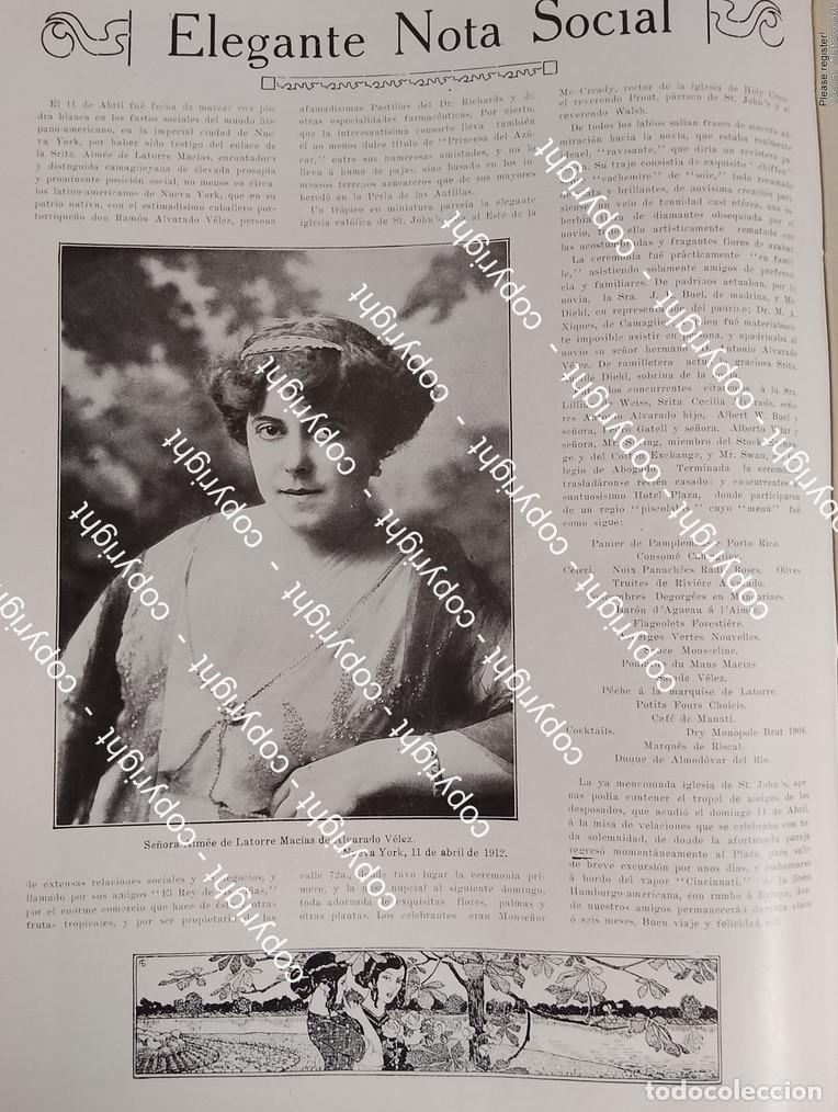 Collectionnisme d'affiches: AFICHE ANTIGUO. BODA ALVARADO LATORRE 1912 ( RAMON ALVARADO VELEZ )