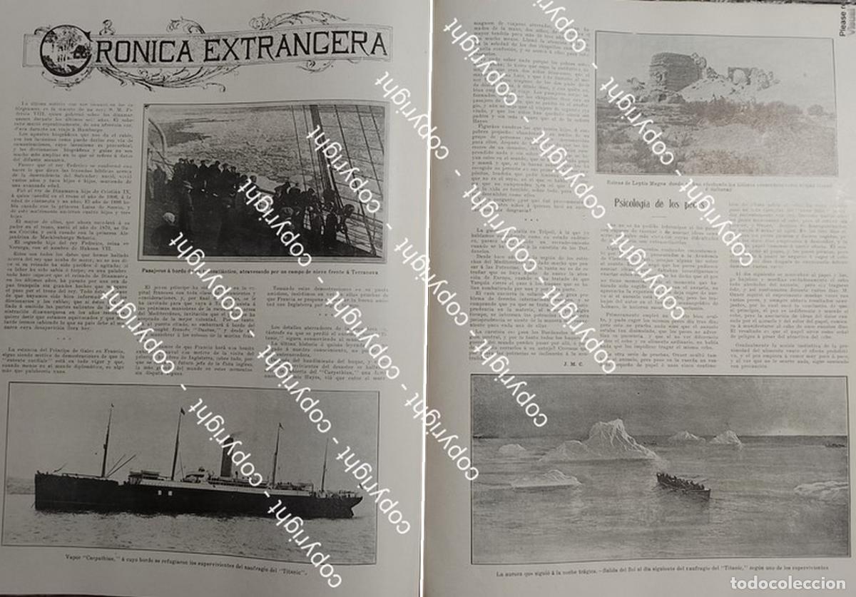 Sammeln von Plakaten: AFICHE ANTIGUO. HUNDIMIENTO DEL TITANIC 1912 /NAUFRAGIOS HISTORICOS