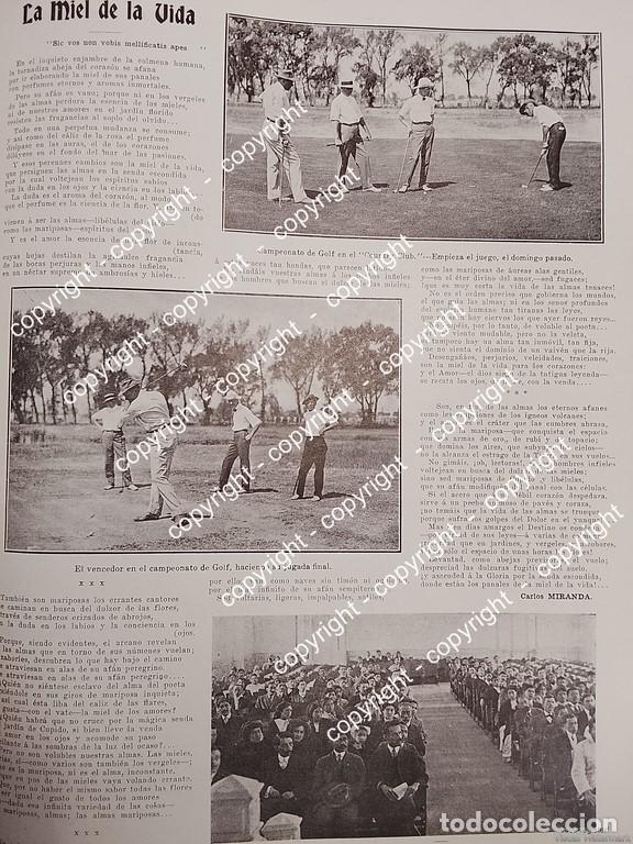 Sammeln von Plakaten: AFICHE ANTIGUO. CAMPEONATO DE GOLF, COUNTRY CLUB D.F 1912 CLUBES ASM