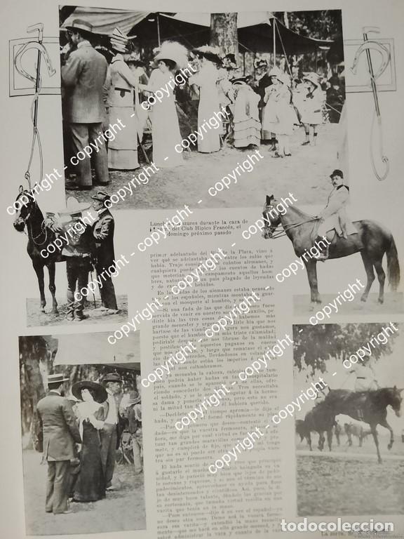 Sammeln von Plakaten: AFICHE ANTIGUO. CLUB HIPICO FRANCES, COLONIA ANZURES 1912 ASM LDM