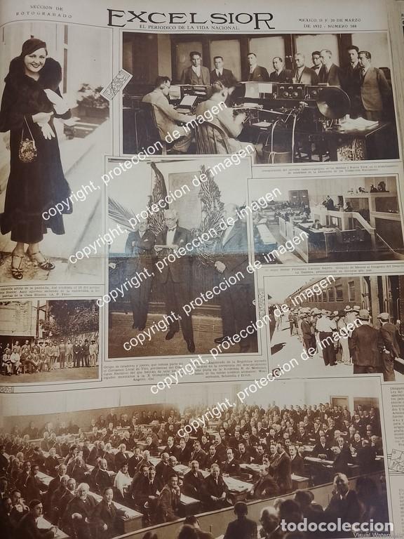 Sammeln von Plakaten: AFICHE ANTIGUO. PRIMER S. TELEGRAFO ENTRE MEXICO Y NEW YORK Y MAS 1932