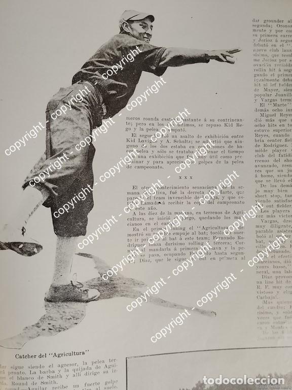 Collezionismo di affissi: AFICHE ANTIGUO. CAMPEONATO DE BEISBOL, CLUB MARTE Vs AGRICULTURA 1912 /DEPORTES