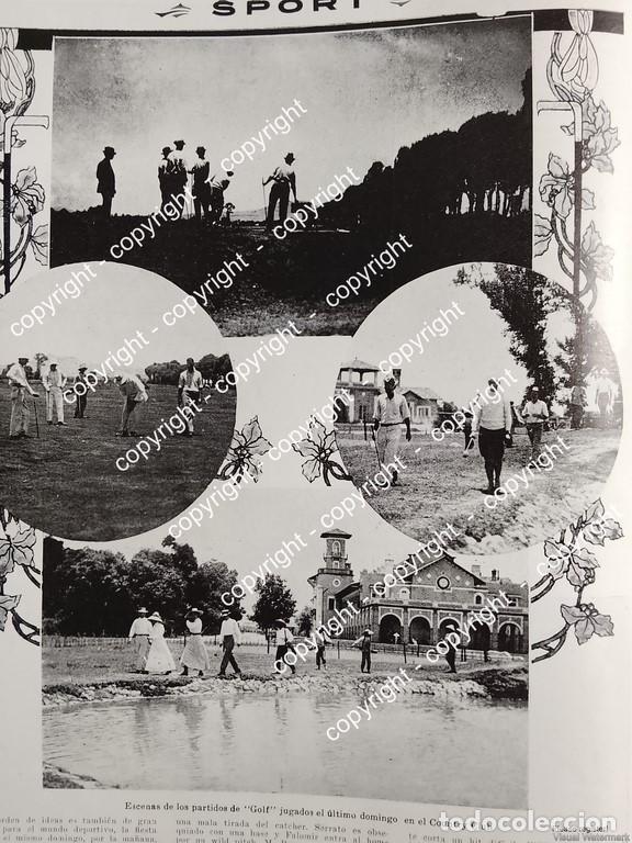 Collezionismo di affissi: AFICHE ANTIGUO. GOLF EN EL COUNTRY CLUB 1912 ASM CLUBES