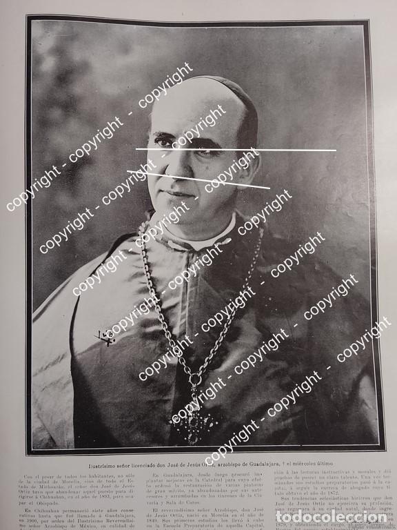 Collezionismo di affissi: AFICHE ANTIGUO. NOTA. MUERE EL ARZOBISPO JOSE DE JESUS ORTIZ RODRIGUEZ 1912 SACERDOTES