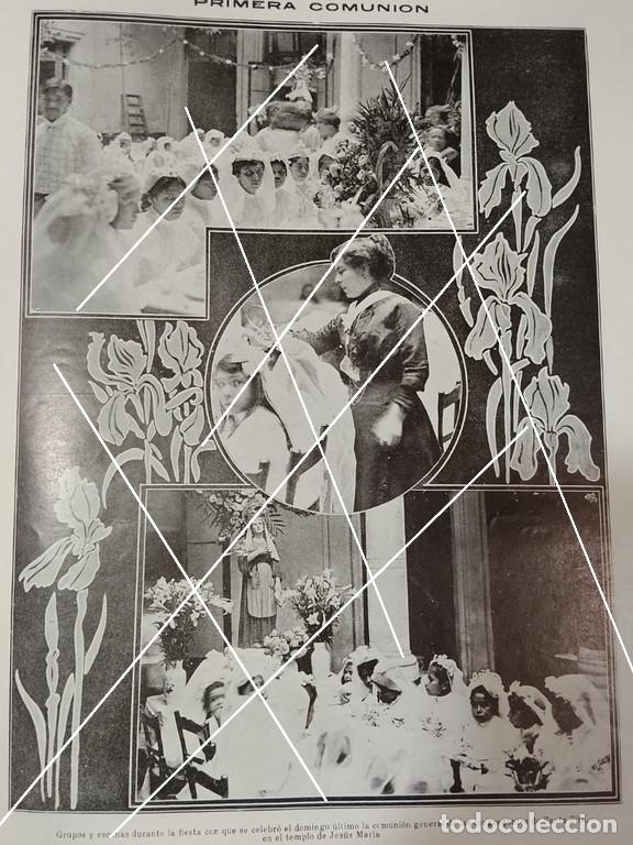 Collezionismo di affissi: AFICHE ANTIGUO. NI&Ntilde;OS EN EL TEMPLO DE JESUS MARIA D.F /IGLESIAS LDM