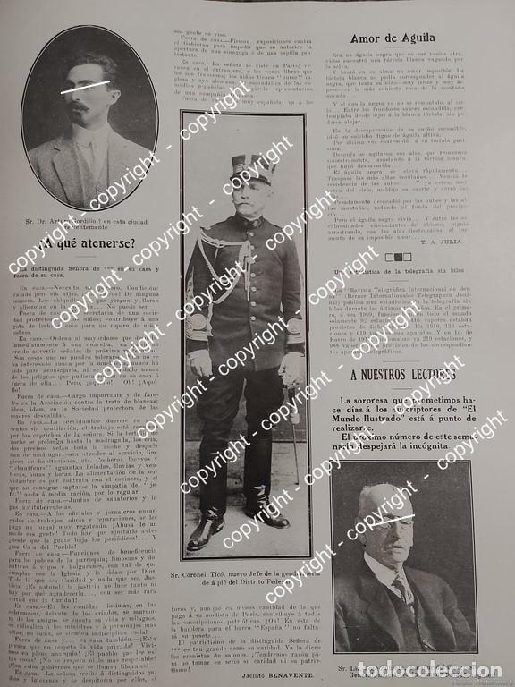 Collezionismo di affissi: AFICHE ANTIGUO. MUERE JOSE ZUBIETA, EL CORONEL TICO Y MAS 1912 /MILITARES