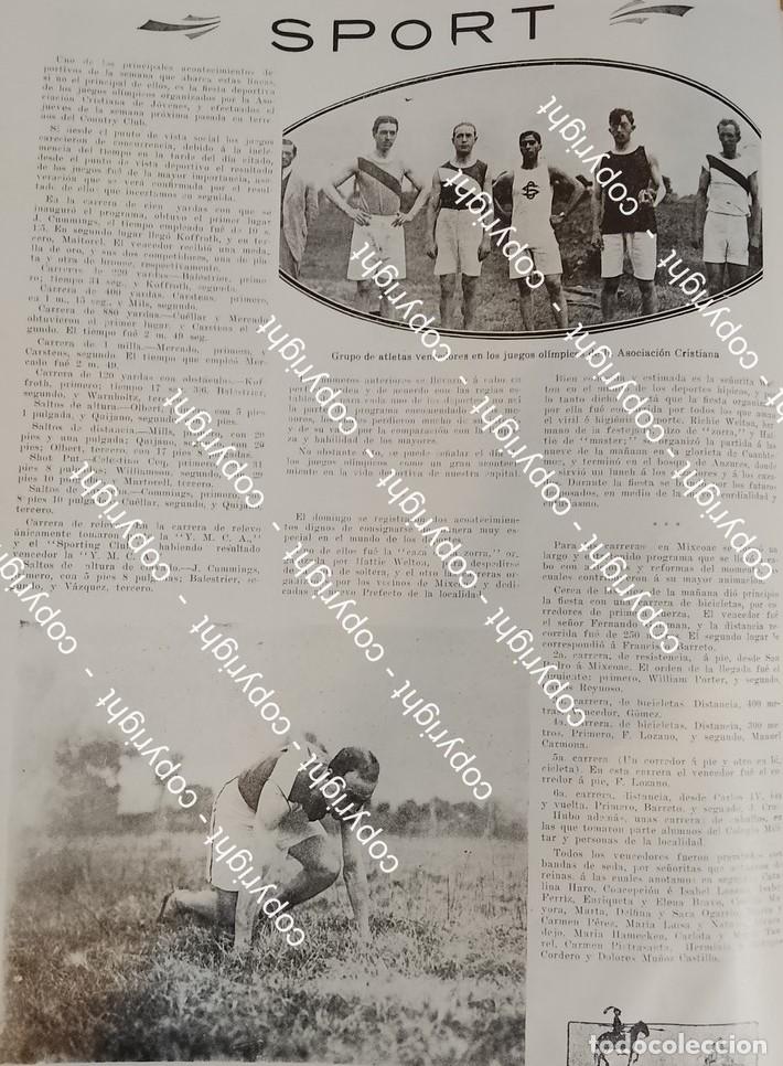 Collezionismo di affissi: AFICHE ANTIGUO. ATLETAS DE LA YMCA 1912 ASOCIACION DE JOVENES CRISTIANOS