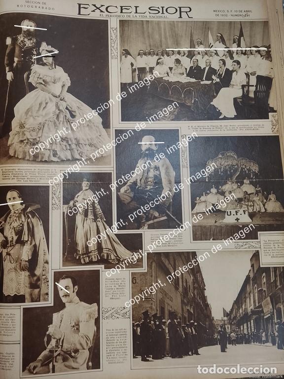 Collectionnisme d'affiches: CARTEL, PORTADA ANTIGUA. FILMAN LA PELICULA, JUAREZ Y MAXIMILIANO 1932 CINE FOTOS DE LUIS MARQUEZ