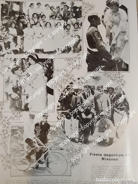 Collectionnisme d'affiches: AFICHE ANTIGUO. FIESTA DEPORTIVA EN MIXOCAC 1912 LDM