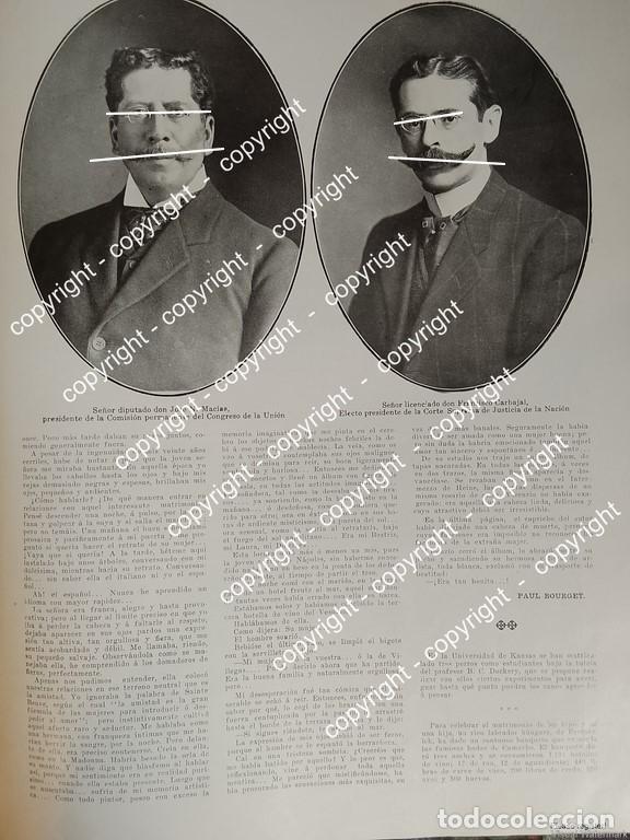 Collectionnisme d'affiches: NOTA DE PRENSA ANTIGUA. LIC FRANCISCO CARBAJAL Y GUAL, PRESIDENTE SUPREMA CORTE 1912 / POLITICOS