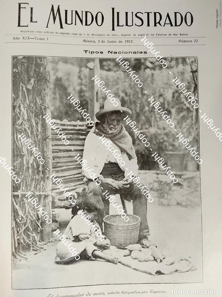 Collectionnisme d'affiches: PORTADA ANTIGUA. DE JOSE Ma. LUPERCIO, EL DESGRANADOR DE MAIZ 1912 FOTOGRAFOS ldm