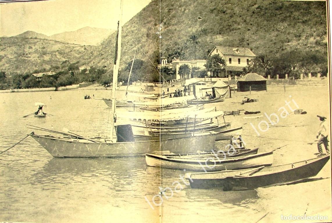 Collectionnisme d'affiches: GRABADO ANTIGUO 1910 LAGO DE CHAPALA