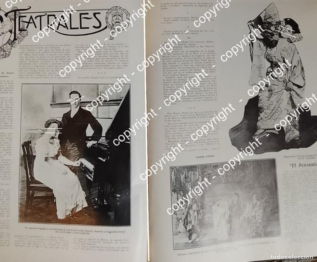 Collectionnisme d'affiches: AFICHE ANTIGUO. PEDRO LUIS OGAZON , LEONOR BOESCH Y ESPERANZA IRIS 1912 ARTISTAS MUSICOS